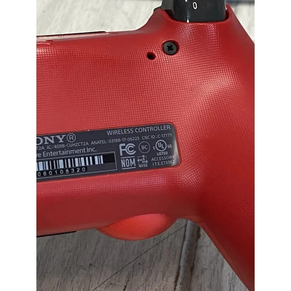 Sony PlayStation 4 PS4 CUH-ZCT2U Wireless DualShock Controller - Magma Red